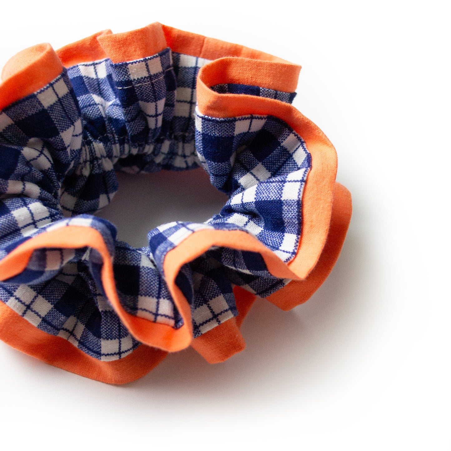 ruffle scrunchie Peach-Midnight
