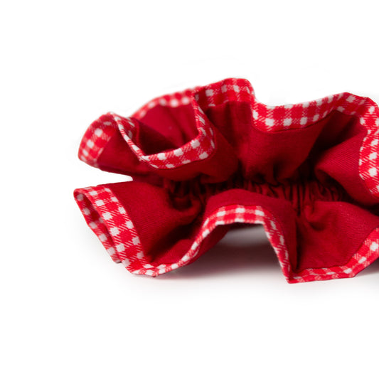 ruffle scrunchie Crimson-Snow