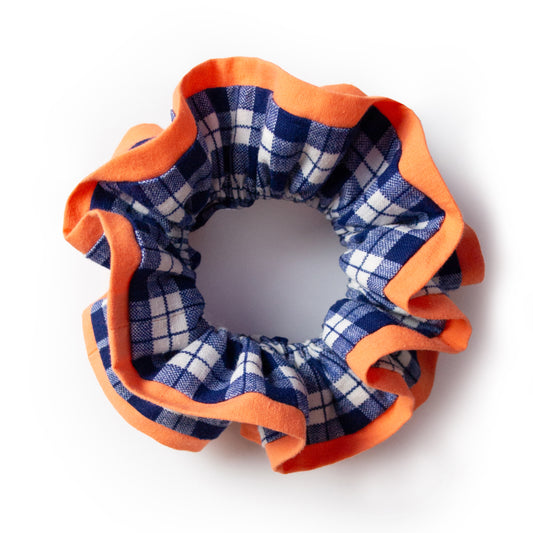 ruffle scrunchie Peach-Midnight