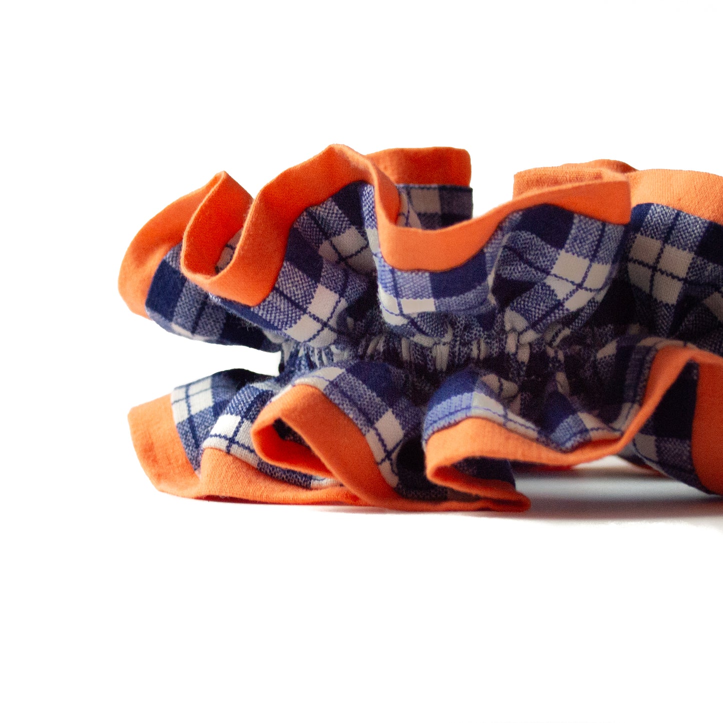 ruffle scrunchie Peach-Midnight